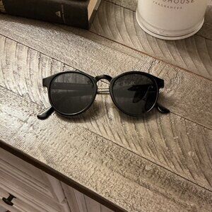 Gucci Round Frame Black Acetate Sunglasses